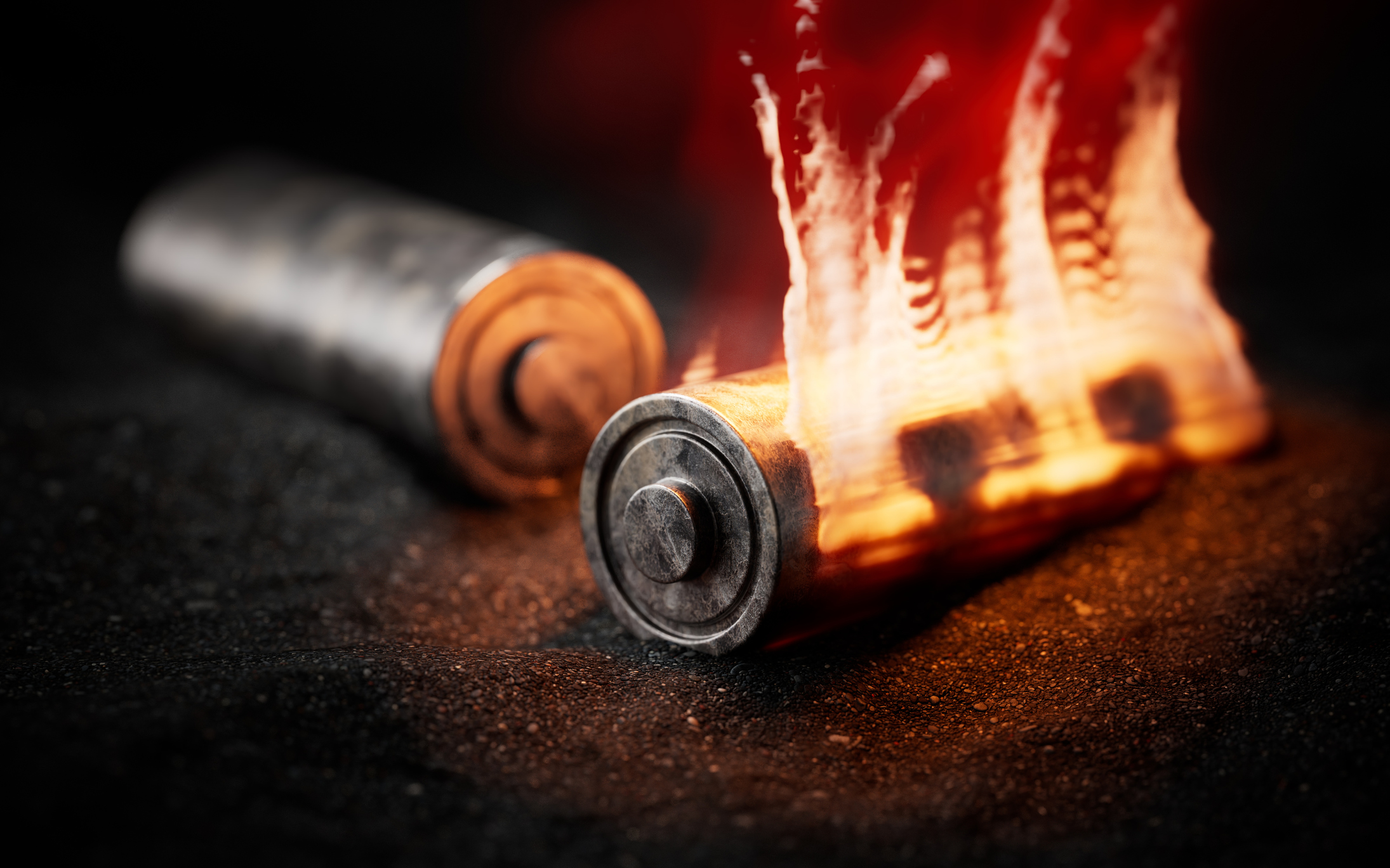 Burning battery