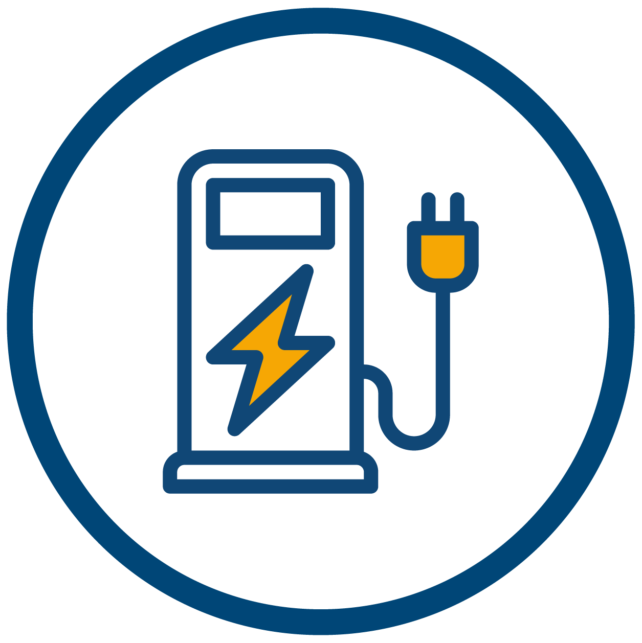 EV charging station icon